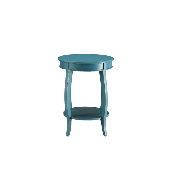 ACME Aberta Teal Accent Table Model 82790