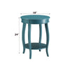 ACME Aberta Teal Accent Table Model 82790