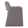 Lasara Modern Grey Fabric Dining Chair