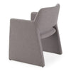 Lasara Modern Grey Fabric Dining Chair