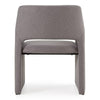 Lasara Modern Grey Fabric Dining Chair