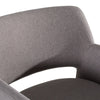 Lasara Modern Grey Fabric Dining Chair