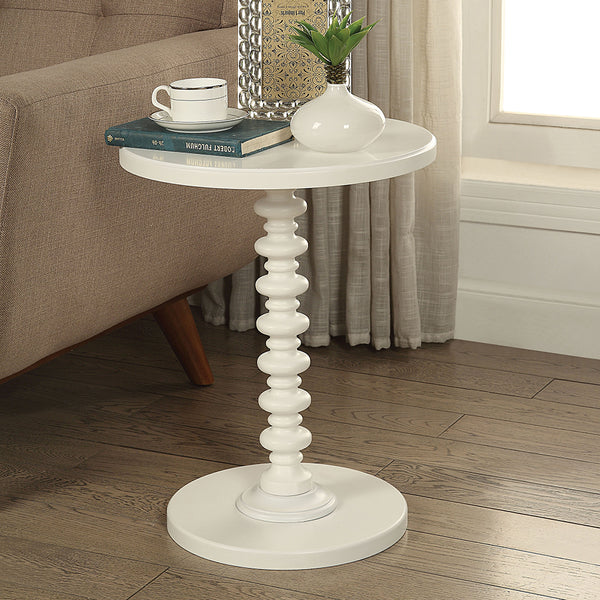 ACME Acton White Accent Table Model 82796