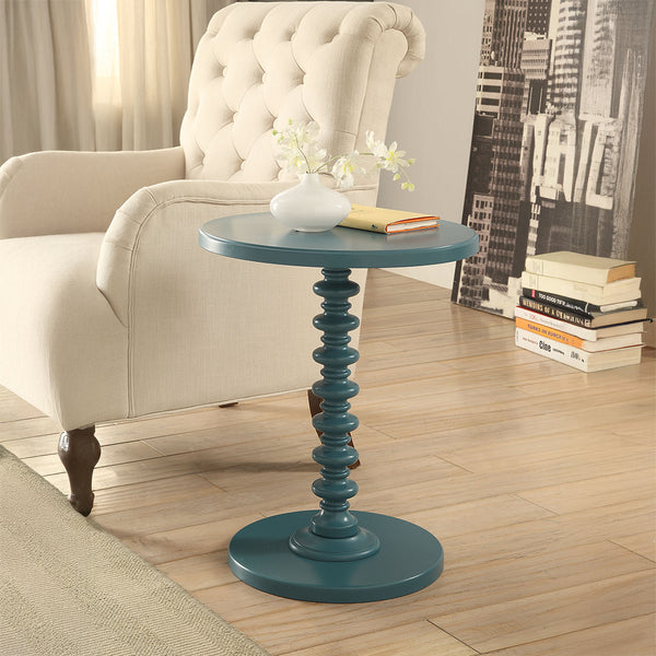 ACME Acton Teal Accent Table Model 82798