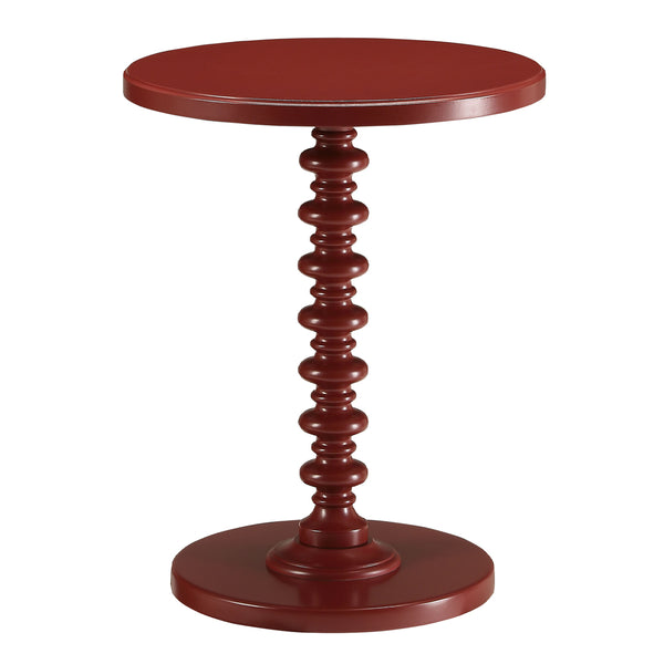 ACME Acton Red Accent Table Model 82800