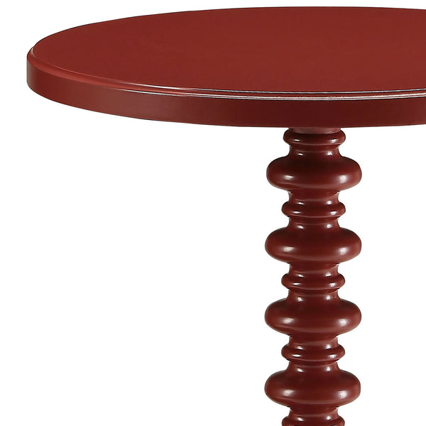ACME Acton Red Accent Table Model 82800