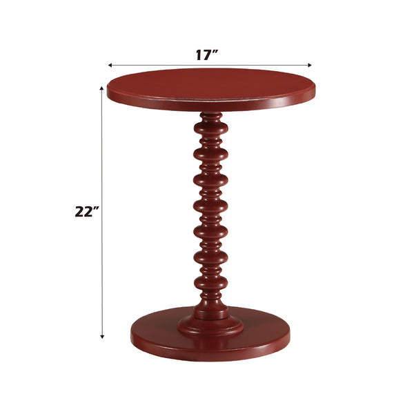 ACME Acton Red Accent Table Model 82800