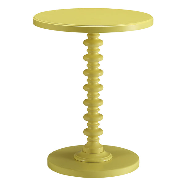 ACME Acton Yellow Accent Table Model 82802