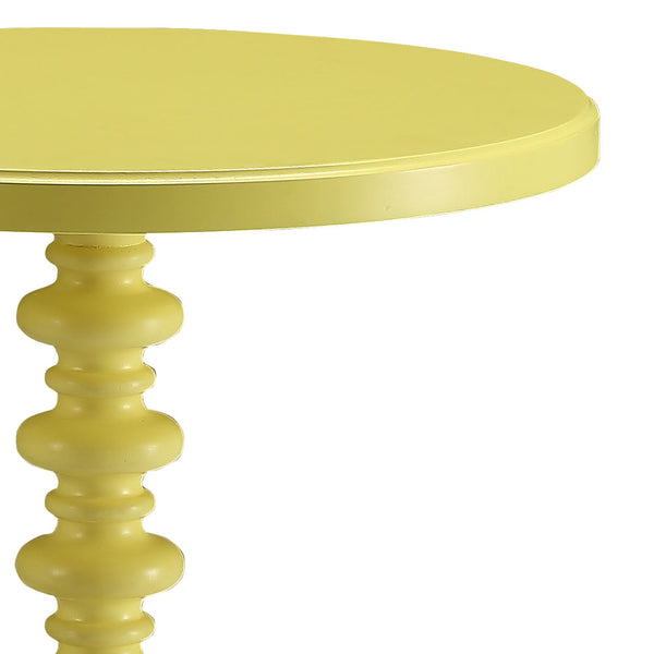 ACME Acton Yellow Accent Table Model 82802