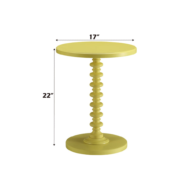 ACME Acton Yellow Accent Table Model 82802
