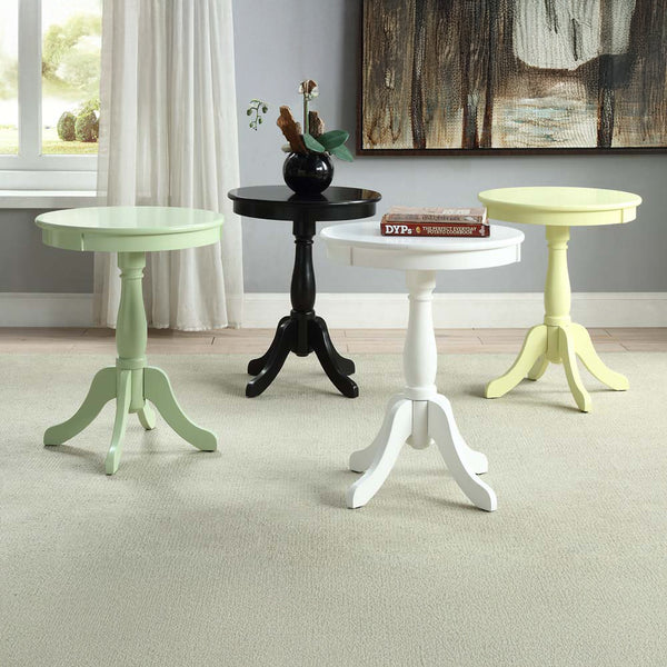 ACME Alger White Accent Table Model 82804