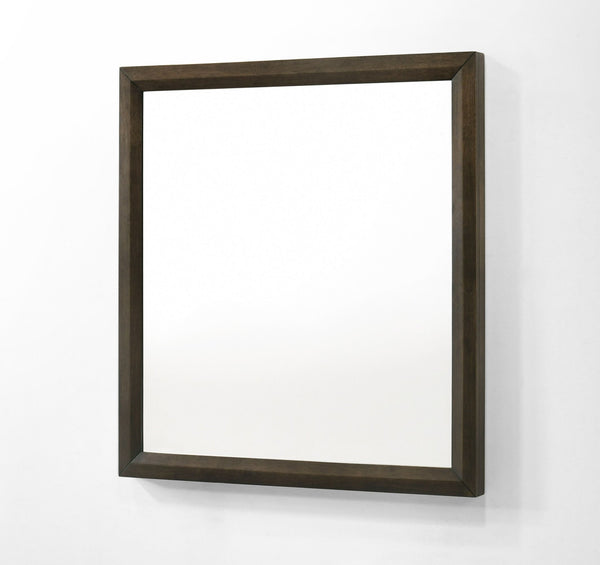 Modrest Manhattan Contemporary Brown Oak Mirror Model VGMA-BR-127-MIR-CRY