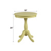 ACME Alger Light Yellow Accent Table Model 82806