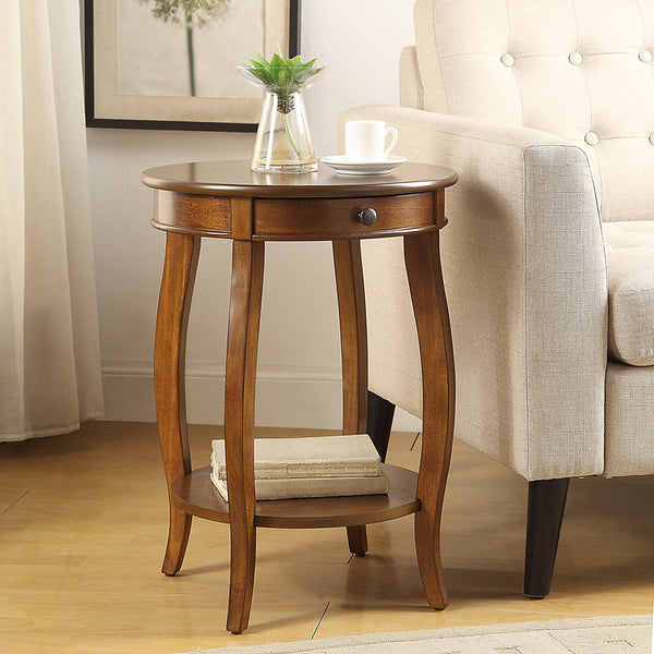 ACME Alysa Walnut Accent Table Model 82814