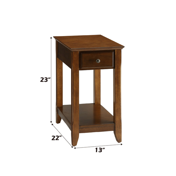 ACME Bertie Walnut Accent Table Model 82836