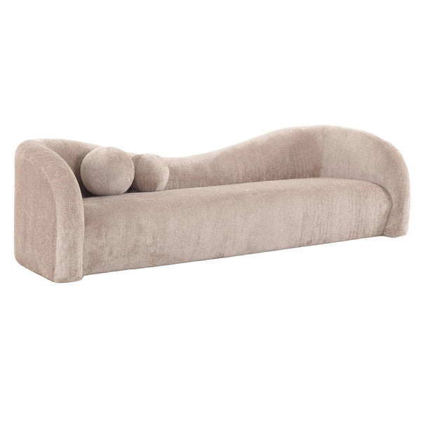 Calico Contemporary Beige Weave Fabric 4-Seat Sofa