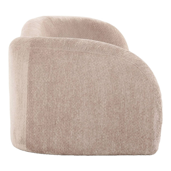 Calico Contemporary Beige Weave Fabric 4-Seat Sofa