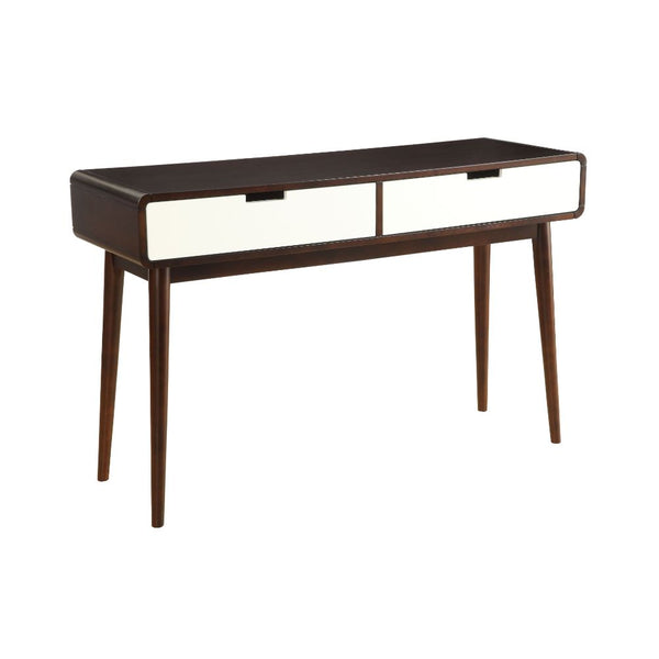 ACME Christa Espresso & White Sofa Table Model 82854