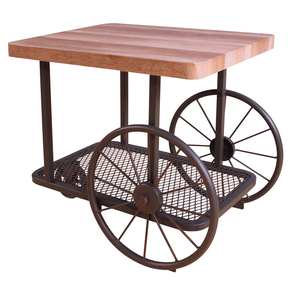 ACME Francie Oak & Antique Gray End Table Model 82862