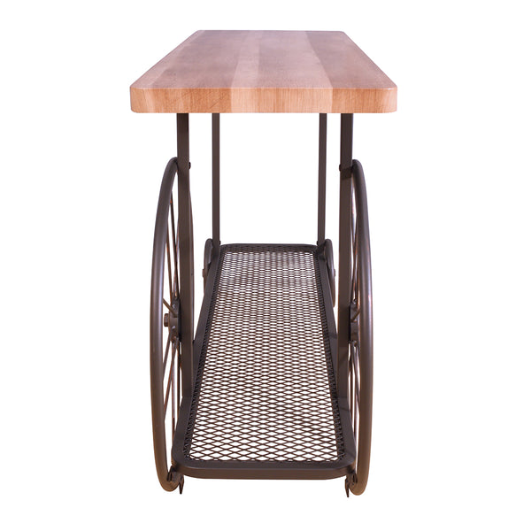 ACME Francie Oak & Antique Gray Sofa Table Model 82863