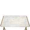 ACME Boice II Engineered Stone Top & Champagne Sofa Table Model 82873