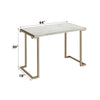 ACME Boice II Engineered Stone Top & Champagne Sofa Table Model 82873