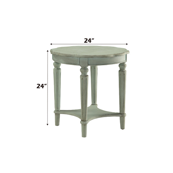 ACME Fordon Antique Green End Table Model 82912