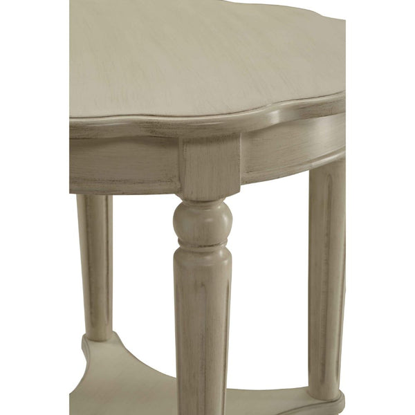 ACME Fordon Antique White End Table Model 82922