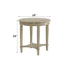 ACME Fordon Antique White End Table Model 82922