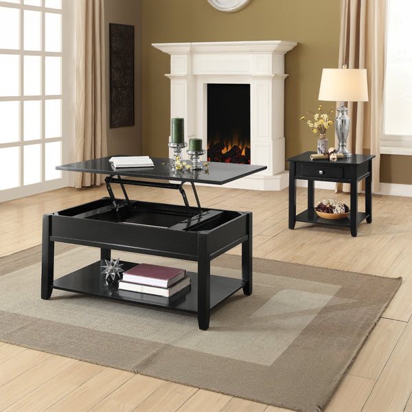 ACME Malachi Black End Table Model 82952