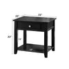 ACME Malachi Black End Table Model 82952