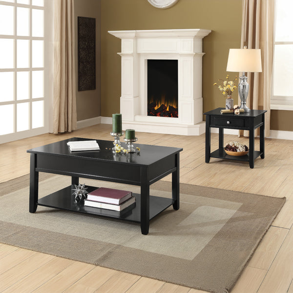 ACME Malachi Black End Table Model 82952