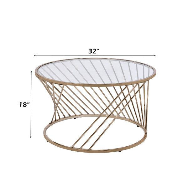 ACME Bluelipe Champagne Coffee Table Model 82990