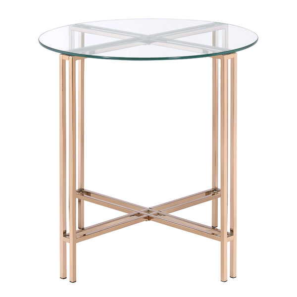 ACME Veises Champagne End Table Model 82997