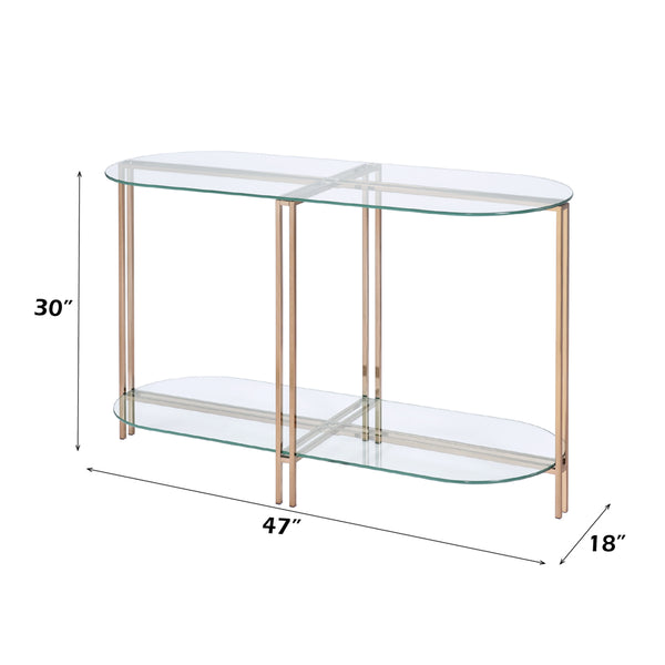 ACME Veises Champagne Sofa Table Model 82999
