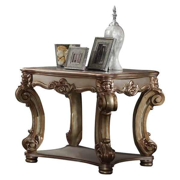ACME Vendome Gold Patina End Table Model 83001