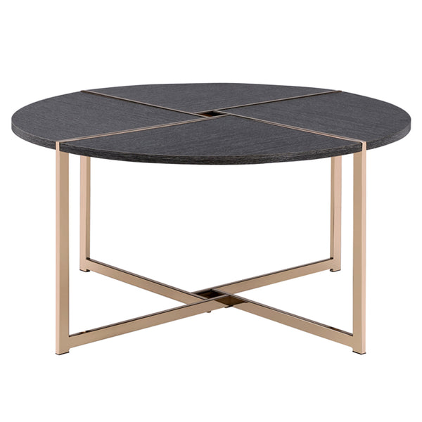 ACME Bromia Black & Champagne Coffee Table Model 83005