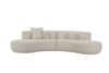 Divani Casa Weldon Modern Off White Fabric Curved Sectional Model VGOD-ZW-24024-G468-1A