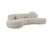 Divani Casa Weldon Modern Off White Fabric Curved Sectional Model VGOD-ZW-24024-G468-1A