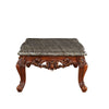 ACME Eustoma Natural Marble Top & Walnut Coffee Table Model 83065