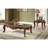 ACME Eustoma Natural Marble Top & Walnut Coffee Table Model 83065