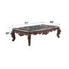 ACME Forsythia Natural Marble Top & Walnut Coffee Table Model 83070