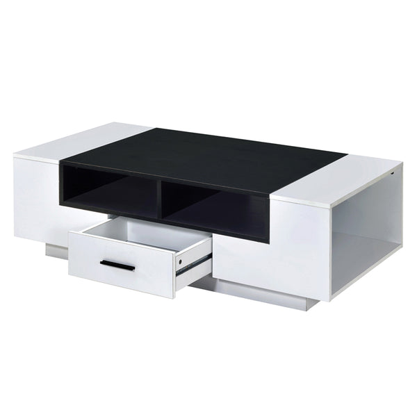 ACME Armour White & Black Coffee Table Model 83135