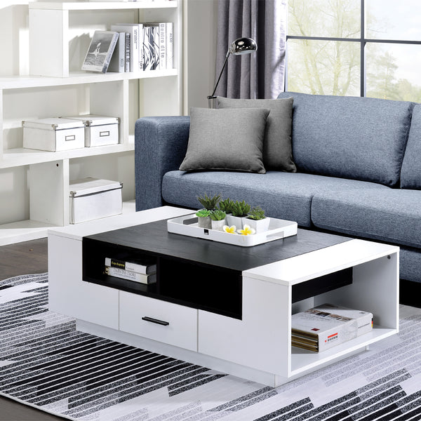 ACME Armour White & Black Coffee Table Model 83135