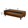 ACME Avala Walnut & Black Coffee Table with Lift Top Model 83140