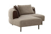 Divani Casa Plume Modern Brown Fabric Sectional Sofa Model VGOD-ZW-24014-BRN