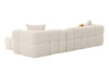 Divani Casa Freya Modern Beige Fabric Sectional With Console Model VGOD-RD-047-BGE