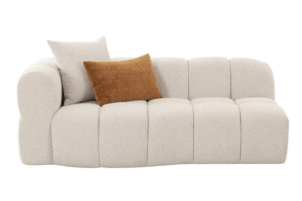 Divani Casa Freya Modern Beige Fabric Sectional With Console Model VGOD-RD-047-BGE