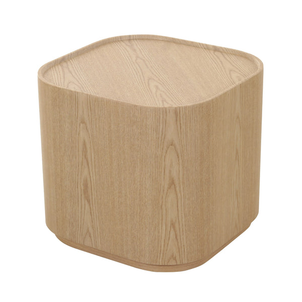Modrest Quillen Modern Natural Ash Square End Table Model VGOD-LZ-408E