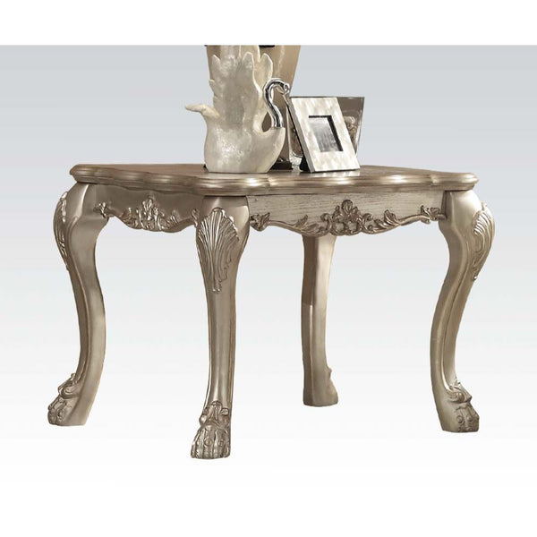 ACME Dresden Gold Patina & Bone End Table Model 83161